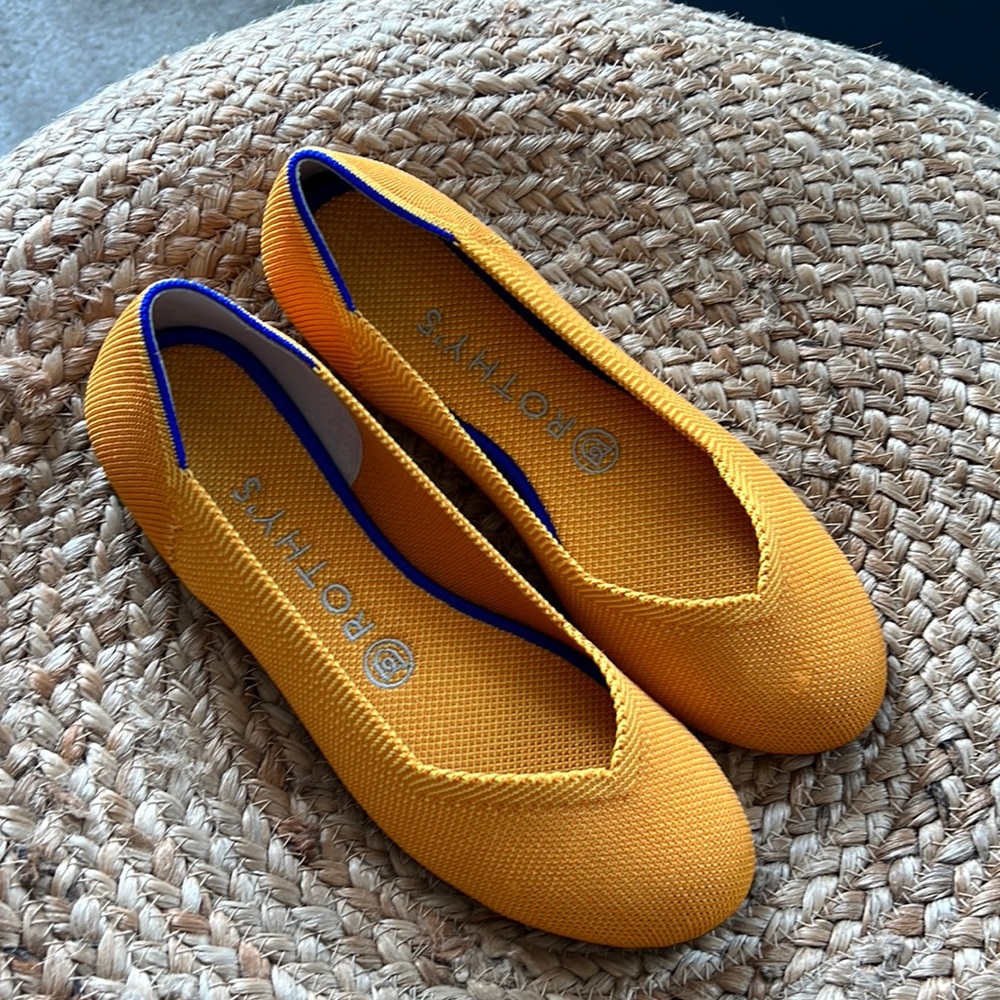 EEUC Rothy’s Ballet Fkat is great mustard yellow!